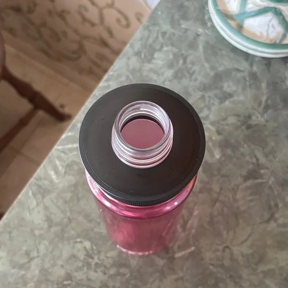 YETI Pink Water Bottle with Black Lid - Picture 3 of 4